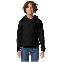 Gildan Softstyle Plain Midweight Hoodie in Black | Size: 3-4 Years