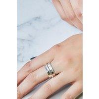 Otis Jaxon London Women's Cone Hammered Sterling Silver Spinning Ring | Size: P