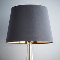 K LIVING Velvet Empire Shade for Ceiling & Table Lamp 10 Inch Shade in Grey | Size: 10 inches