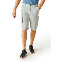 Regatta Men's 'Shorebay' Vintage Look Cargo Shorts in Silver | Size: 34R