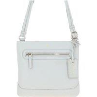 Ashwood Leather Women's 'Bliss' Leather Cross Body Bag with Adjustable Strap in Light Grey