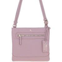 Ashwood Leather Women's 'Bliss' Leather Cross Body Bag with Adjustable Strap in Light Pink