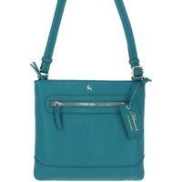 Ashwood Leather Women's 'Bliss' Leather Cross Body Bag with Adjustable Strap in Green