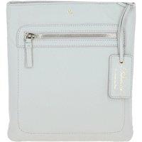 Ashwood Leather Women's 'Cienna' Real Leather Crossbody Bag in Light Grey