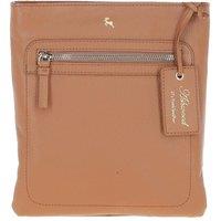 Ashwood Leather Women's 'Cienna' Real Leather Crossbody Bag in Camel