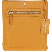 Ashwood Leather Women's 'Cienna' Real Leather Crossbody Bag in Mustard