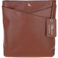 'Curvo' Real Leather Crossbody Bag