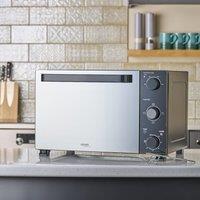 Cooks Professional 28L Mini Oven - Electric Multifunction Countertop Cooker 1500W in Black