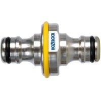 Hozelock 2043 Pro Metal Hose Repair Connector 12.5Mm (1/2In) in Grey