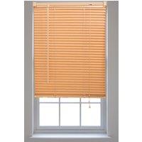 Furnished Teak PVC 25mm Slat Venetian Blinds - Trimmable Window Blinds for Home & Office in Pale Orange | Size: 200 cm width x 150 cm drop