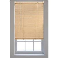Furnished Natural PVC 25mm Slat Venetian Blinds - Trimmable Window Blinds for Home & Office | Size: 200 cm width x 150 cm drop
