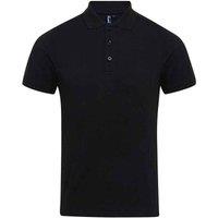 Premier Men's Coolchecker Plus Piqu Polo Shirt in Black | Size: Medium