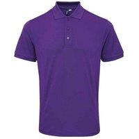 Premier Men's Coolchecker Plus Piqu Polo Shirt in Purple | Size: 4XL