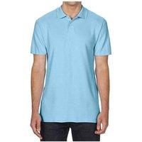Gildan Men's SoftStyle Double Pique Polo Shirt in Light Blue | Size: 3XL