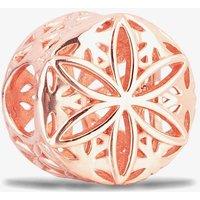 Rosa Lea Women's Symmetrical Flower Charm AM-2THB014604 in Silver