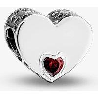 Rosa Lea Women's Red Offset Heart Charm AM-2THB005904-Red