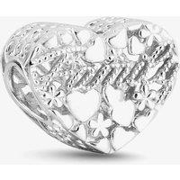 Rosa Lea Women's Family Heart Charm AM-2THB023604 in Silver