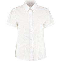 Kustom Kit Women's Short Sleeve Workwear Oxford Shirt in White | Size: 12