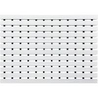 Nicoman PVC Duckboard Anti Slip Shower Mat Bath Mat 61cm x 43cm in White | Size: 61 cm x 43 cm