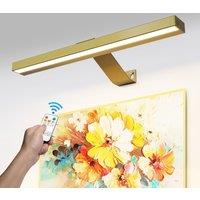 Harper Living Picture Light for Wall Gold, Rechargeable Wall Light Indoor, Dimmable & 3 Colour Temps in Gold