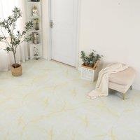 Gr8 Home 3.34m Floor Tiles Self Adhesive Marble Effect PVC Flooring in Gold