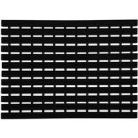 Nicoman PVC Duckboard Anti Slip Shower Mat Bath Mat 61cm x 43cm in Black | Size: 61 cm x 43 cm