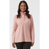 Penny Plain Women's Button Up Funnel Neck Top in Pink | Size: 18-20