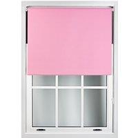 Furnished Pink Blackout Roller Blinds - Trimmable Window Shade for Home & Office | Size: 45 cm width x 210 cm drop