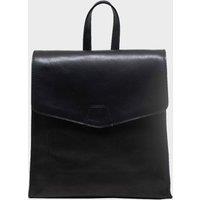 MARGARET' Natural Grain Polished Leather Flap Over Backpack