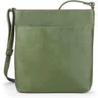 PRIMEHIDE Women's Large Leather Crossbody Organiser Bag in Green