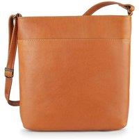 PRIMEHIDE Women's Large Leather Crossbody Organiser Bag in Tan