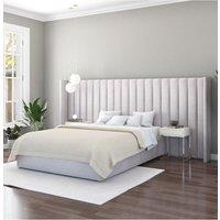 Aspire Grandeur Headboard in Plush Navy in Light Grey