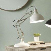 Ruma Black Adjustable Angled Task Table Lamp Study Desk Light in White