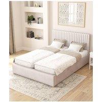 Aspire Grant Electric Adjustable Bed Upholstered in Plush Velvet Fabric with Pocket Sprung Mattress UK Made in Light Grey | Size: Super King