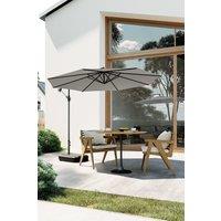 Large 3m Patio Parasol Garden Umbrella for Sunshade and Rainwith Plastic Base