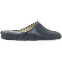 Charles Clinkard Men's 'Gavin' Leather Slippers in Navy | Size: 8