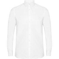 Henbury Men's Modern Long Sleeve Oxford Shirt in White | Size: Small