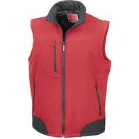 Result Men's Soft Shell Bodywarmer in Red | Size: 2XL