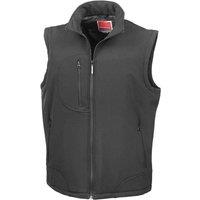 Result Men's Soft Shell Bodywarmer in Black | Size: XL