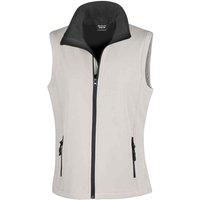Result Women's Core Printable Soft Shell Bodywarmer in White | Size: XL