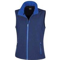 Result Women's Core Printable Soft Shell Bodywarmer in Dark Navy | Size: Large