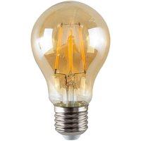 ValueLights E27 Pack of 5 4W Amber Filament Standard Warm White LED Bulbs in Orange