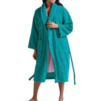 CHRISTY Women's 'Supersoft Cosy' Microvelour Bath Robe in Light Blue | Size: Large/XL