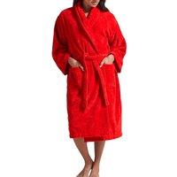 CHRISTY Women's 'Supersoft Cosy' Microvelour Bath Robe in Red | Size: Large/XL