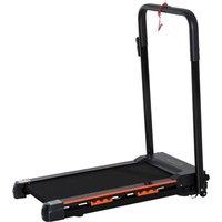 HOMCOM 1-6 km/h Folding Motorised Walking Treadmill with Remote Control in Black