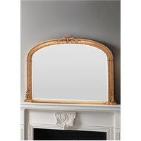 Yearn Mirrors Overmantle Mirror Arched 127(w) x 89cm(h) Victorian Mirror in Gold