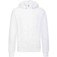Fruit of the Loom Men's Classic Heather Hooded Sweatshirt in White | Size: Small