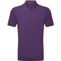 Asquith & Fox Men's Glacier Tech Polo Shirt in Purple | Size: XL