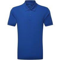 Asquith & Fox Men's Glacier Tech Polo Shirt in Blue | Size: Medium