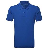 Asquith & Fox Men's Glacier Tech Polo Shirt in Blue | Size: XL